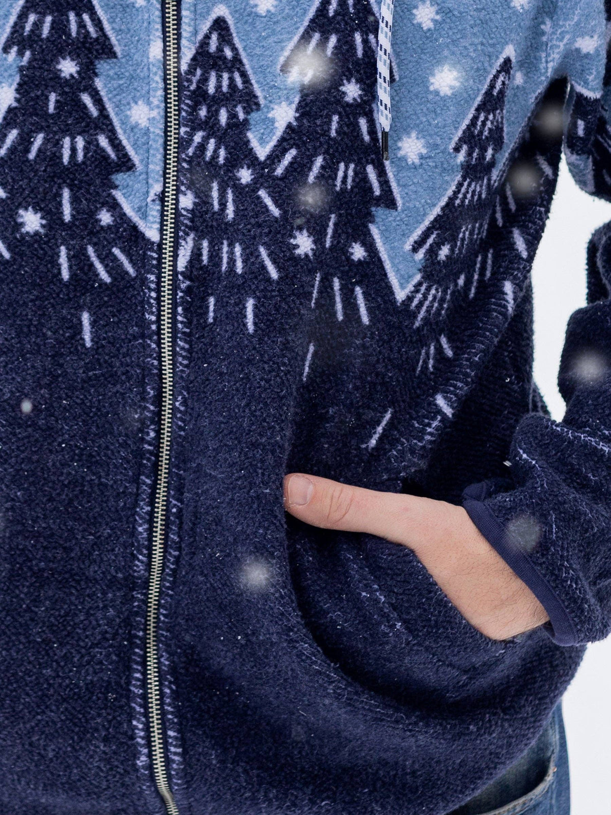 Forest Flurries Sherpa Organic Cotton Hoodie