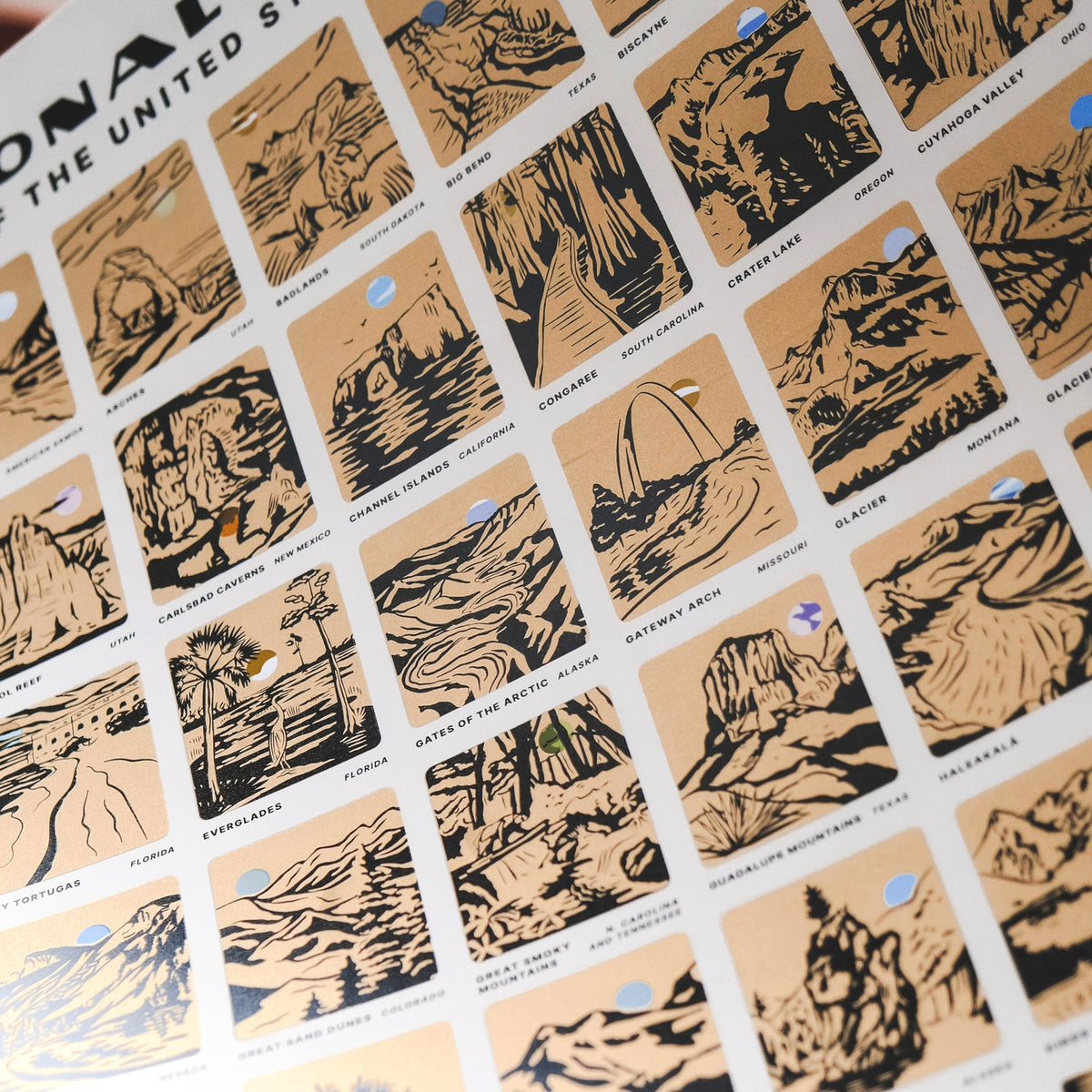 National Parks Scratch-Off U.S. Bucket List