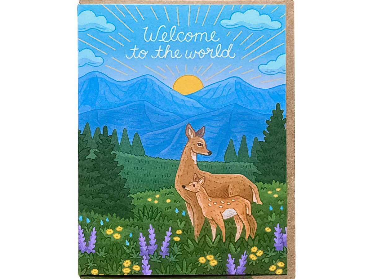 Welcome Little Deer Card