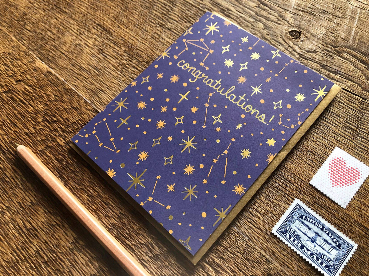 Congrats Stars Card