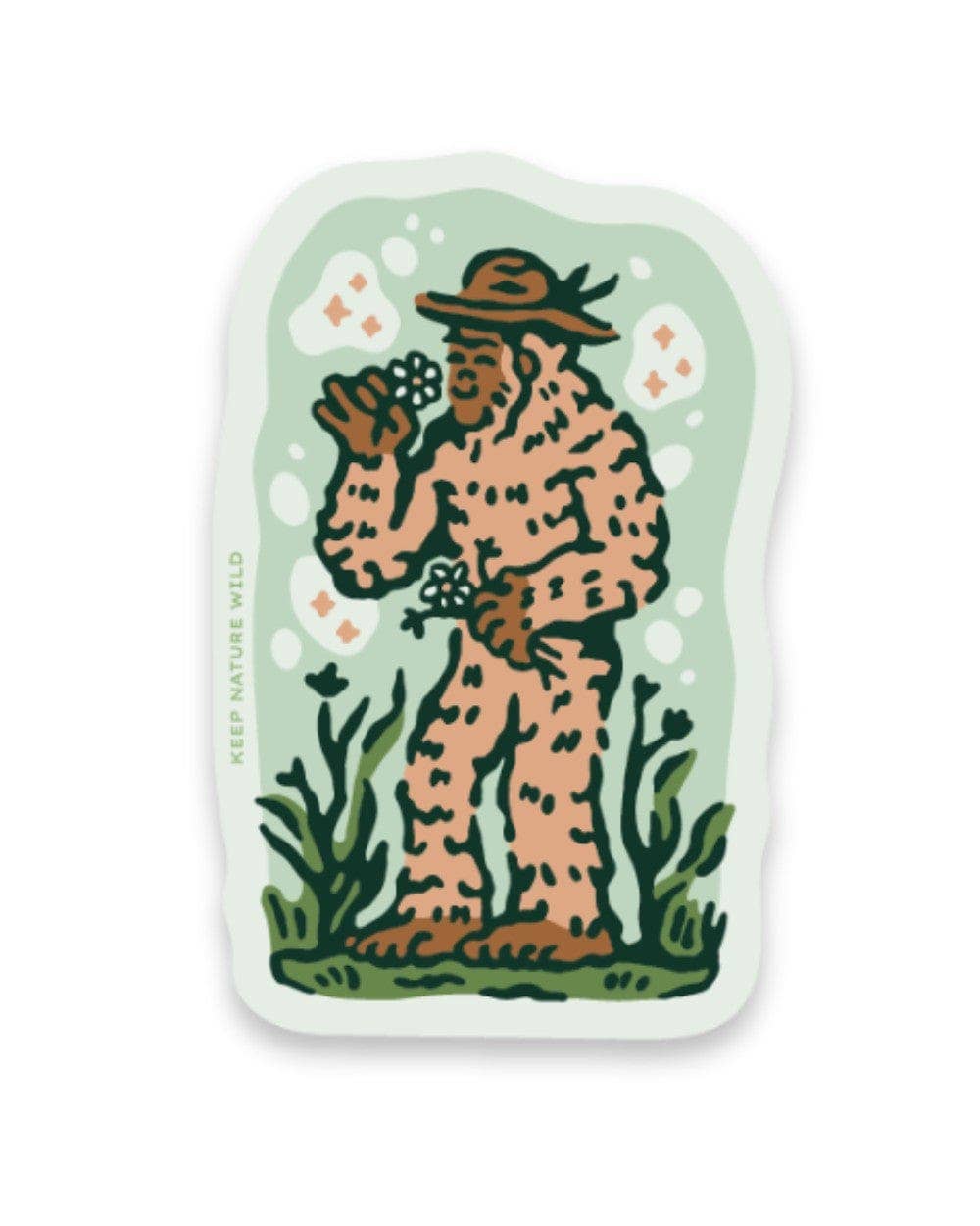 Squatch Spring Blooms Sticker