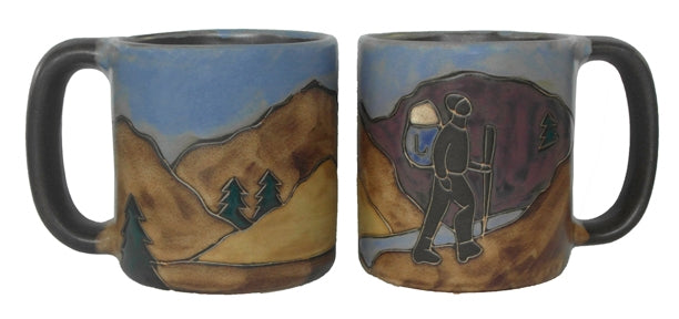 Hiker Round Stoneware Mug