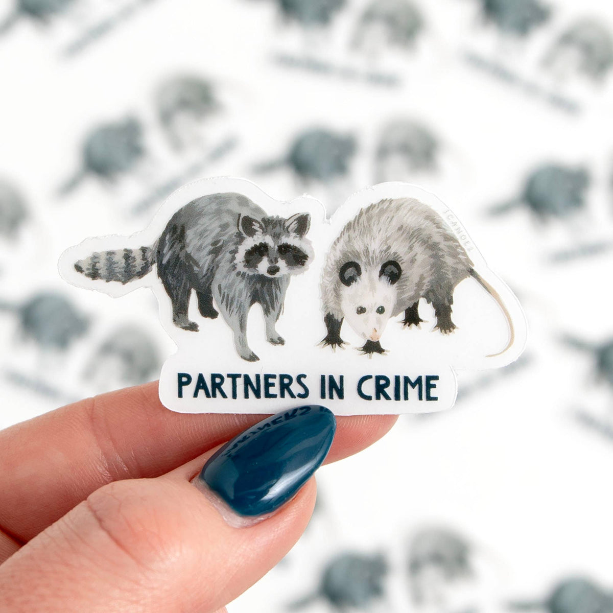 Partners In Crime Clear Sticker