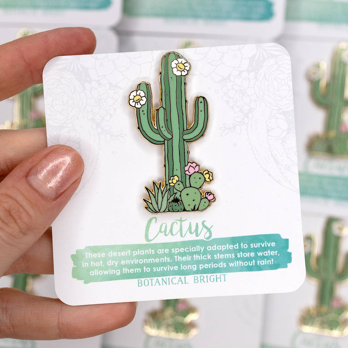Cactus Enamel Pin