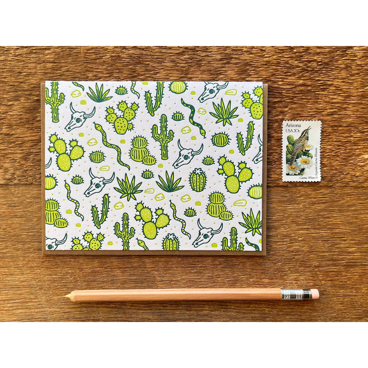 Desert Cactus Card