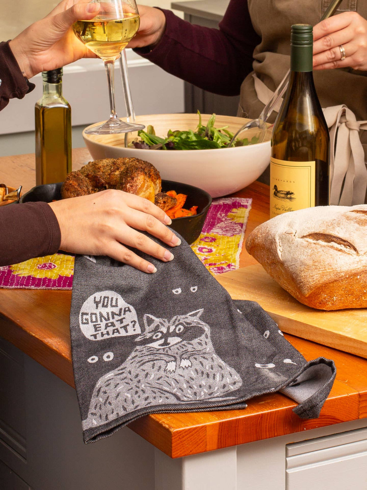 You Gonna Eat That Racoon Dish Towel
