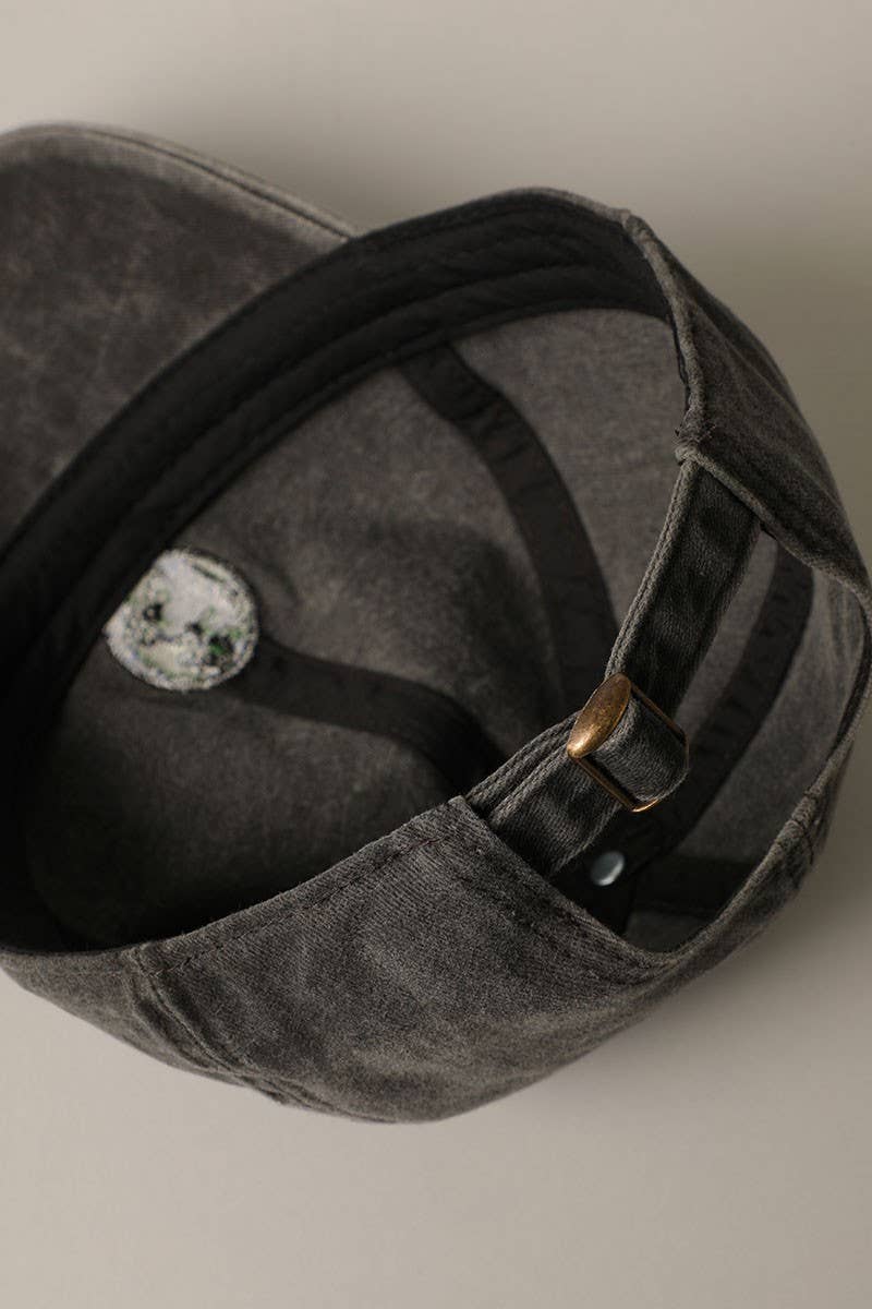 Earth Embroidery Adjustable Baseball Cap Hat
