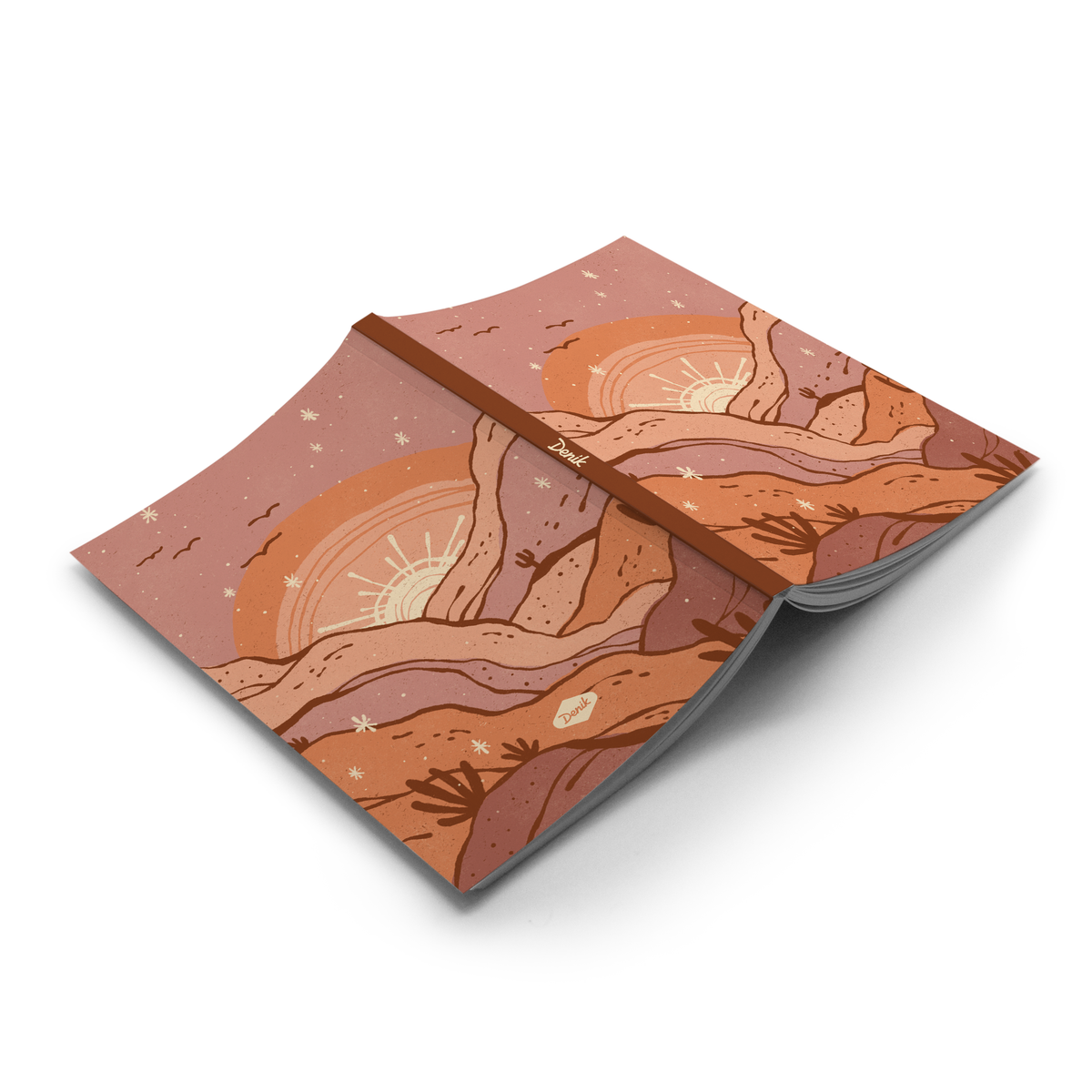 Desert Sunset Soft Touch Notebook