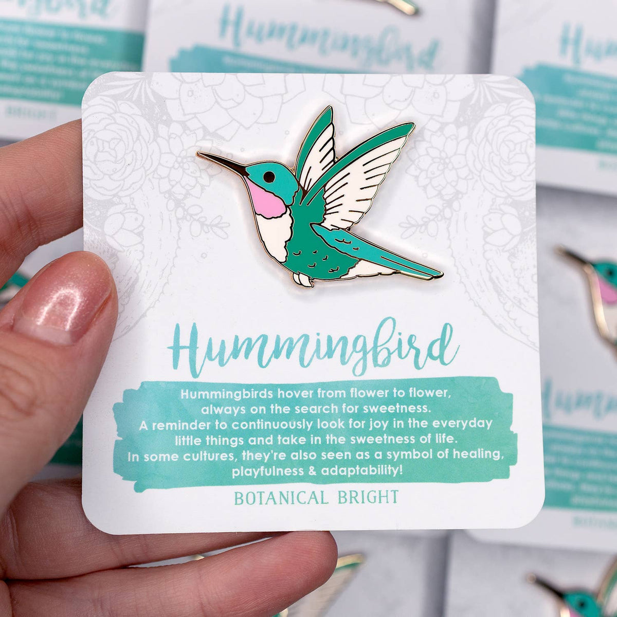 Hummingbird Enamel Pin