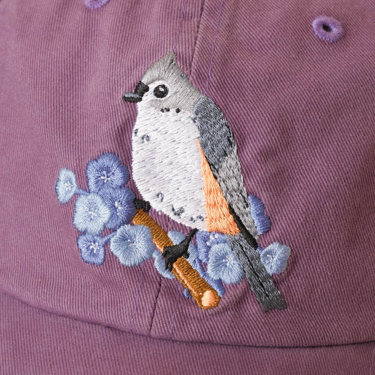 Tufted Titmouse Washed Dad Hat