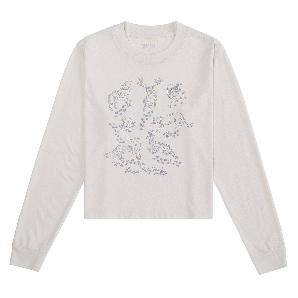 Women's Animal Tracks Boxy Long Sleeve Tee