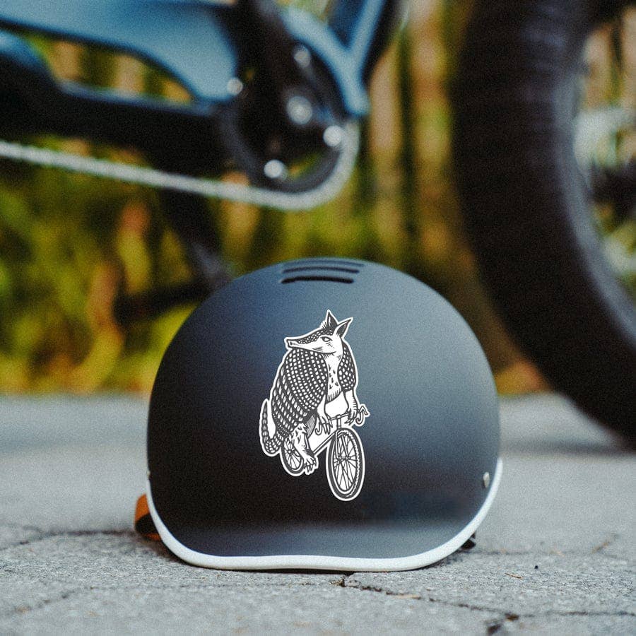 Armadillo Biker Sticker