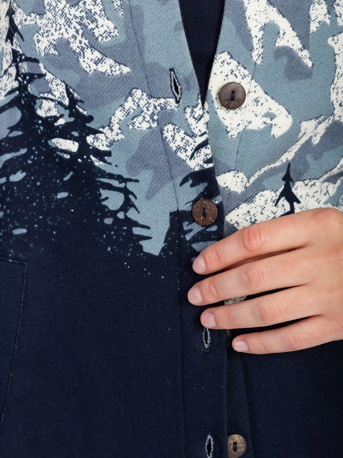 Cascadian Night Organic Cotton Blanket Shirt