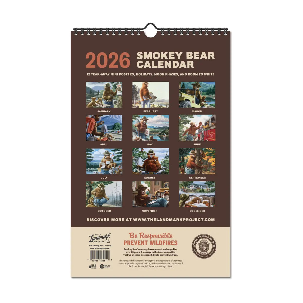 2026 Smokey Bear Calendar