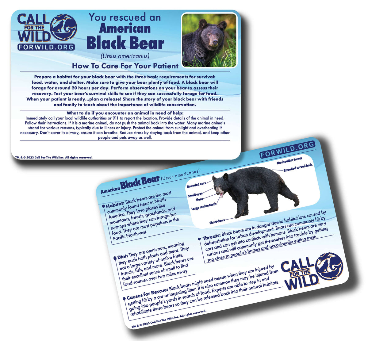 Wildlife Rescue - Black Bear Plush