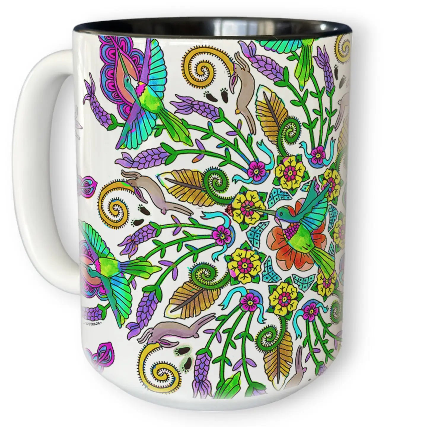 Hummingbird Mandala 15 oz Mug