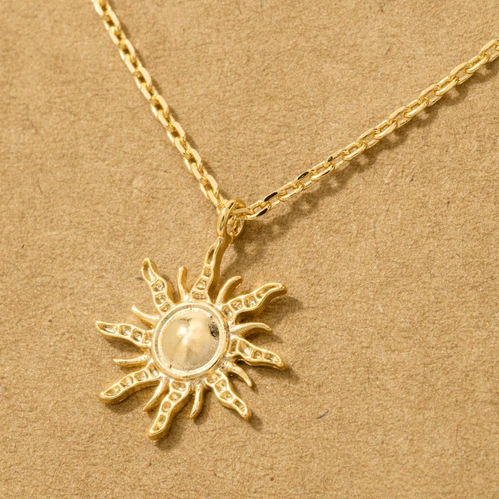 Mini Sun Pendant Necklace