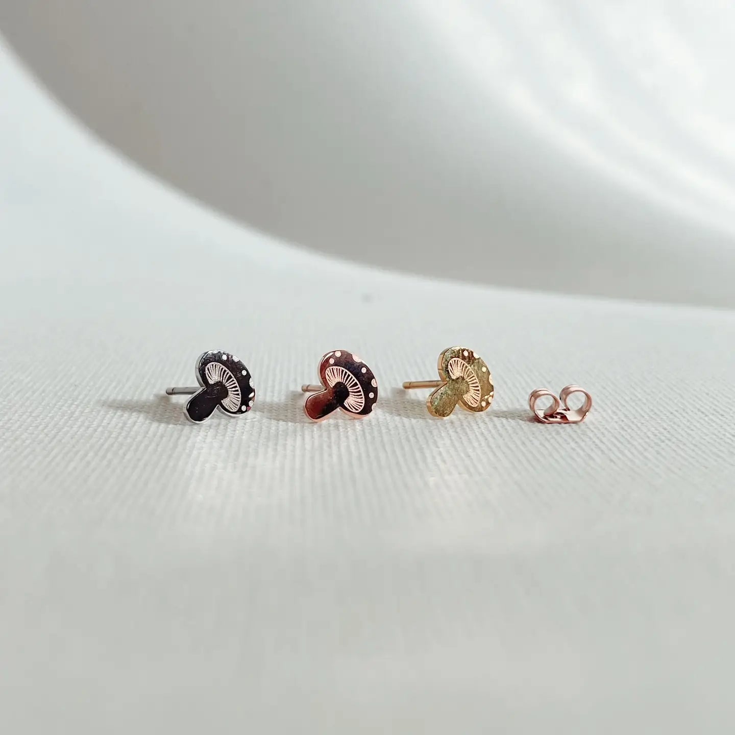 Tiny Groovy Mushrooms Earrings