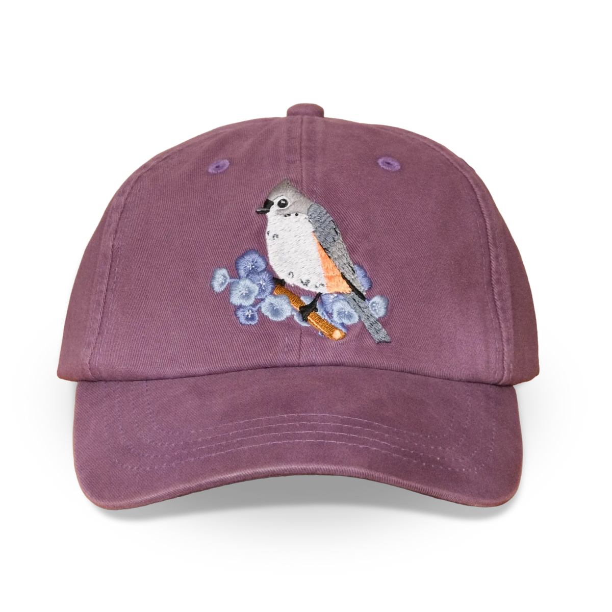 Tufted Titmouse Washed Dad Hat