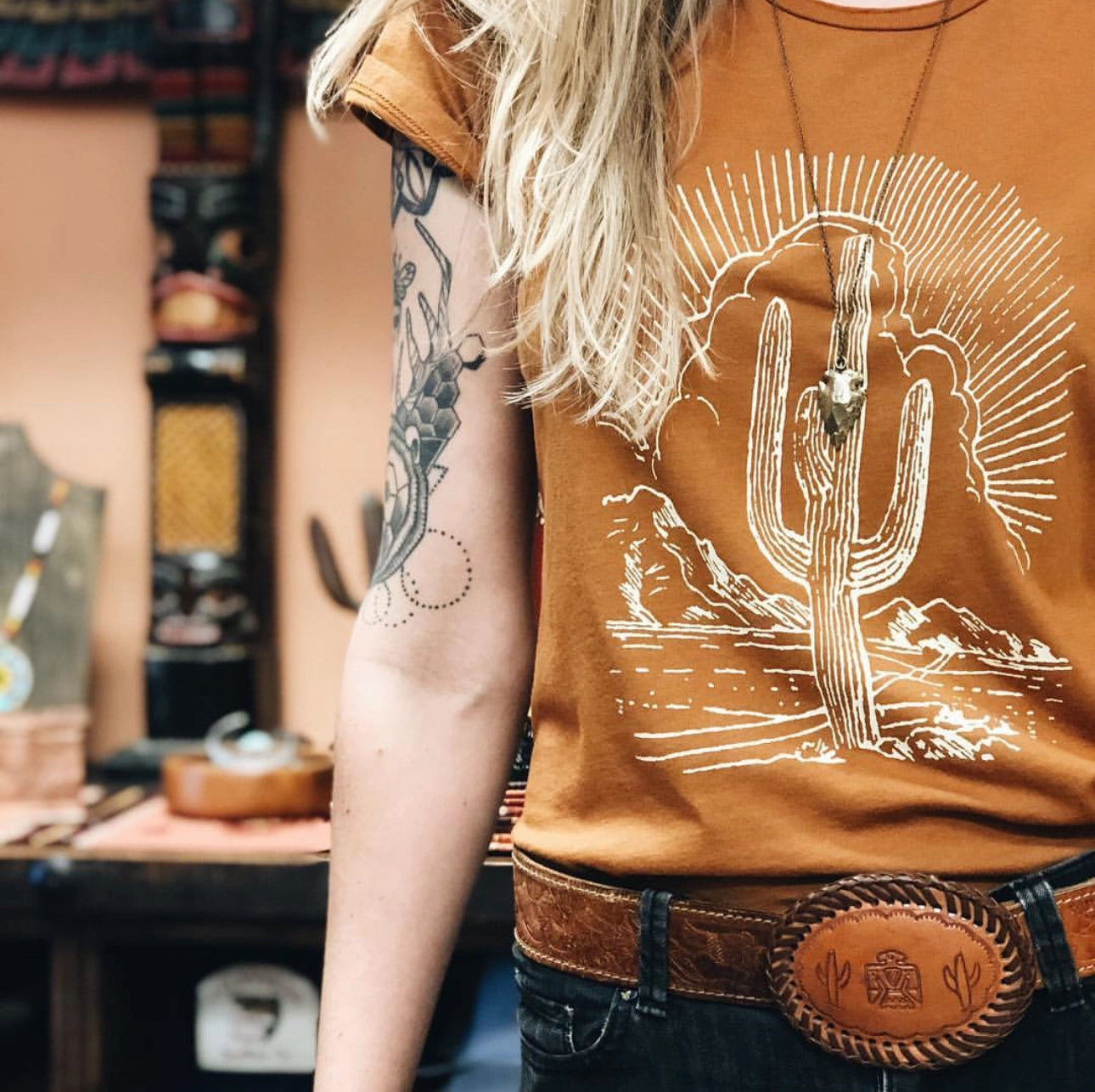 Cactus Outline Tee