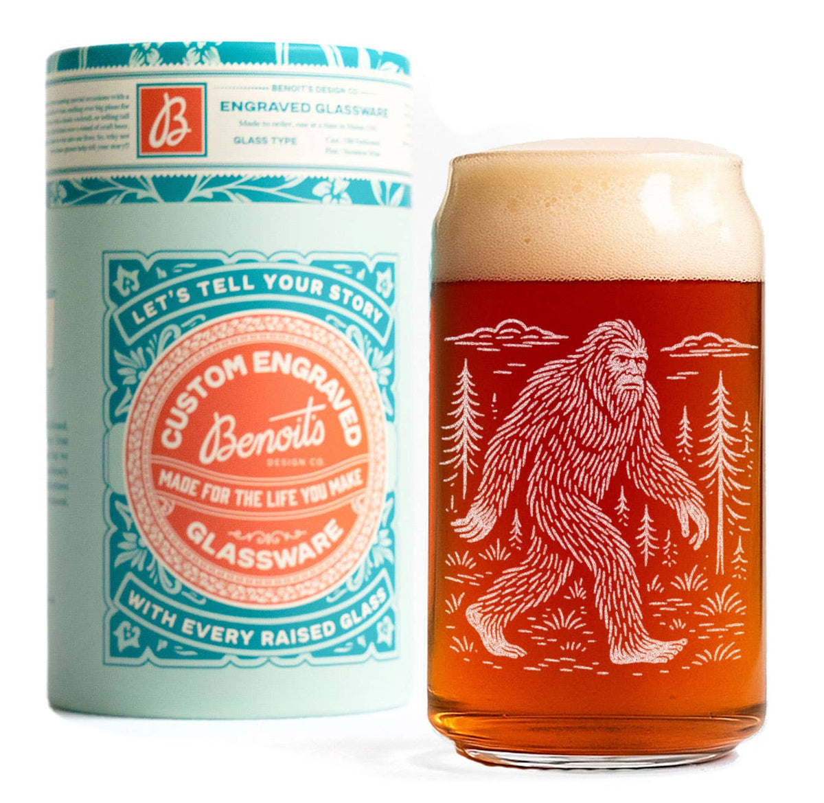Sasquatch Glass Can