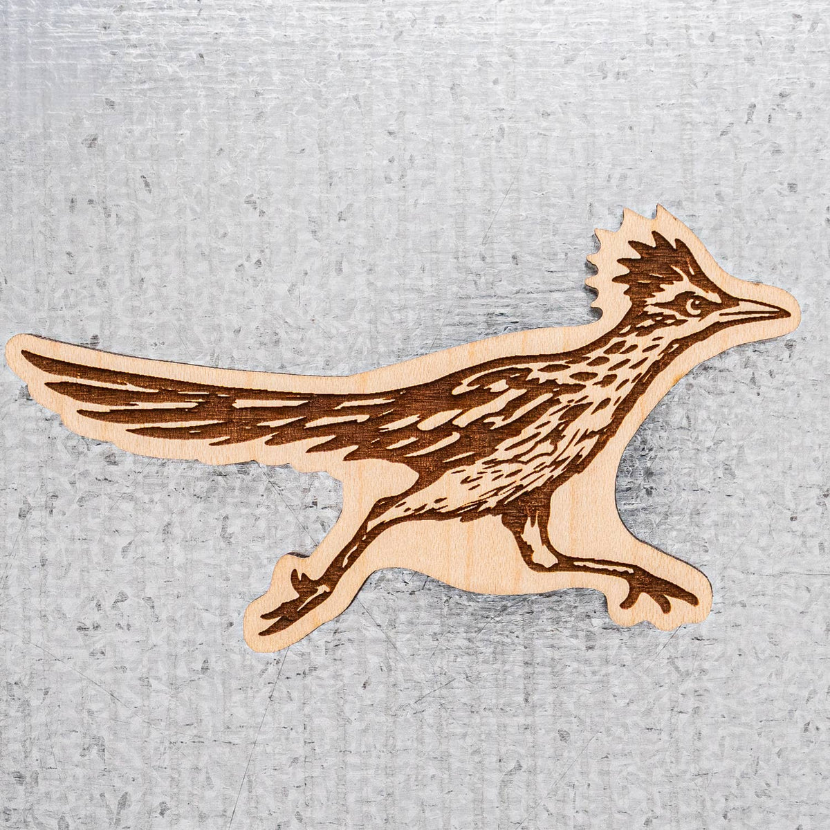 Wooden Roadrunner Magnet