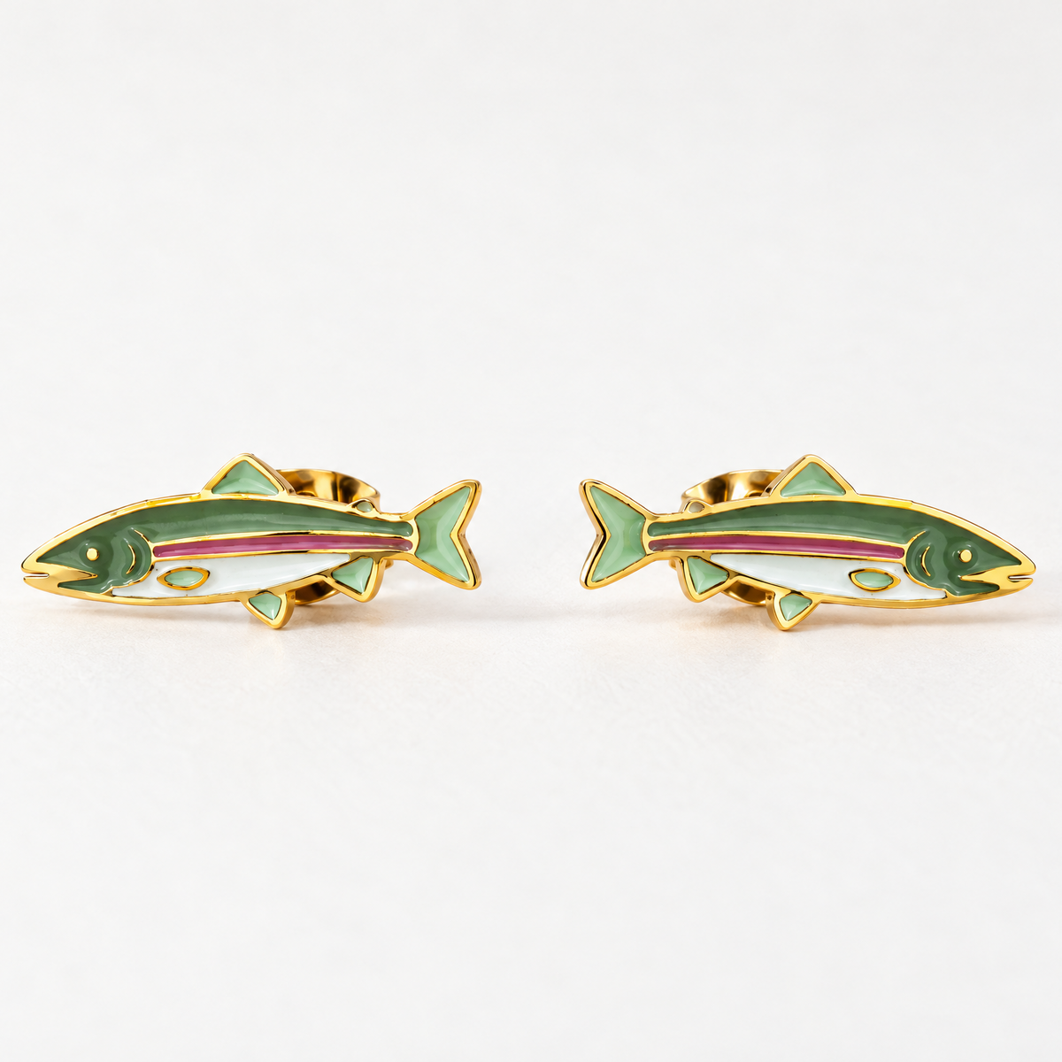 Rainbow Trout Earrings