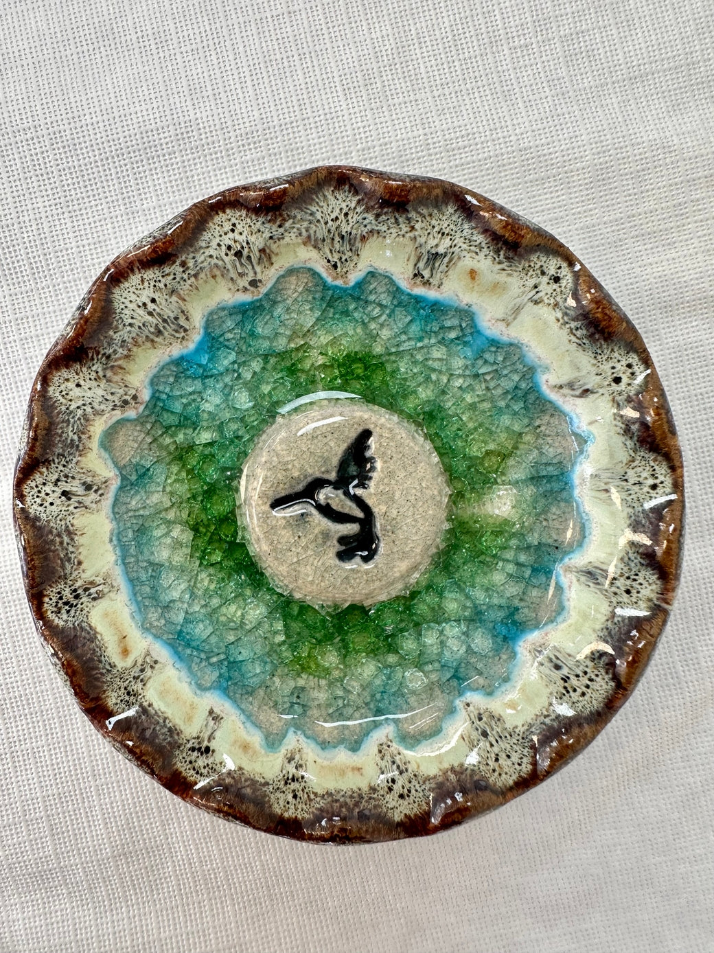 Icon Dish Hummingbird Trinket Tray