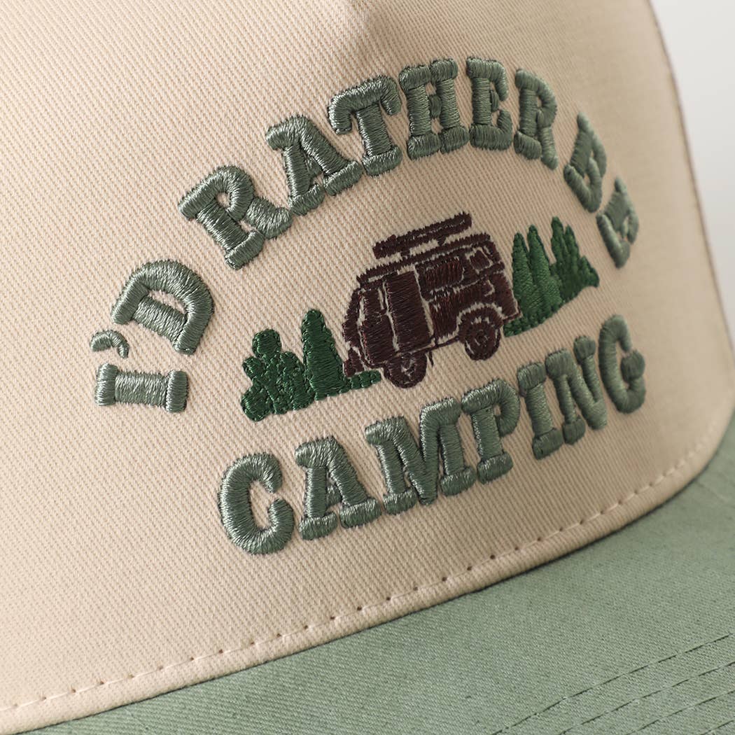 I'd Rather Be Camping Trucker