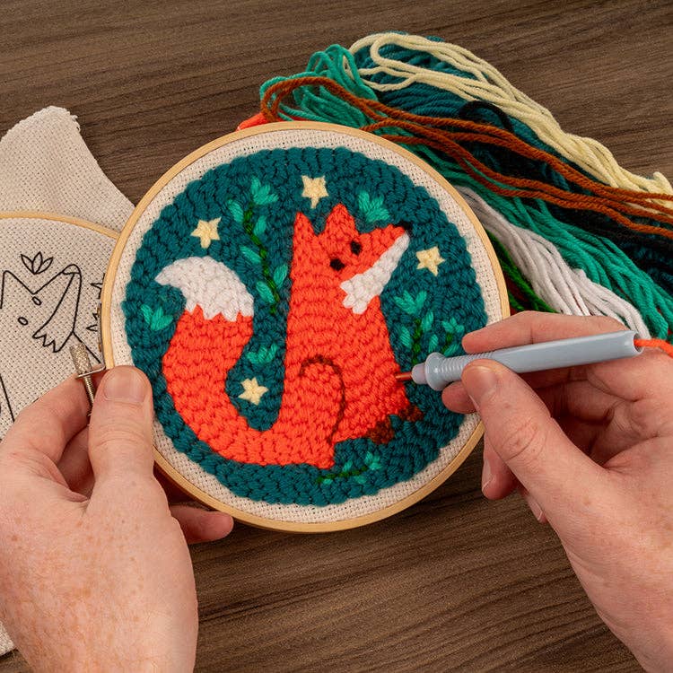 Woodland Fox Punch Needle