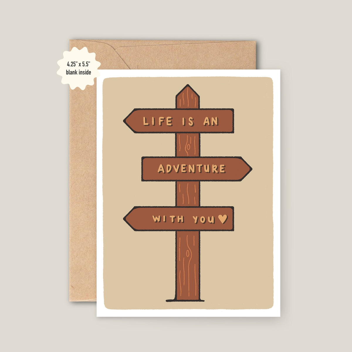 Life Is An Adventure with You Card