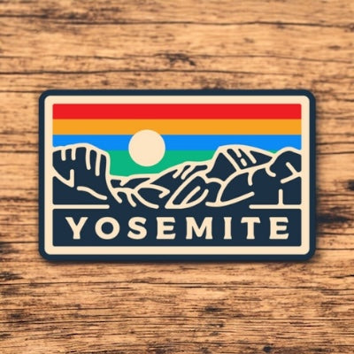 Yosemite National Park Sunset Sticker