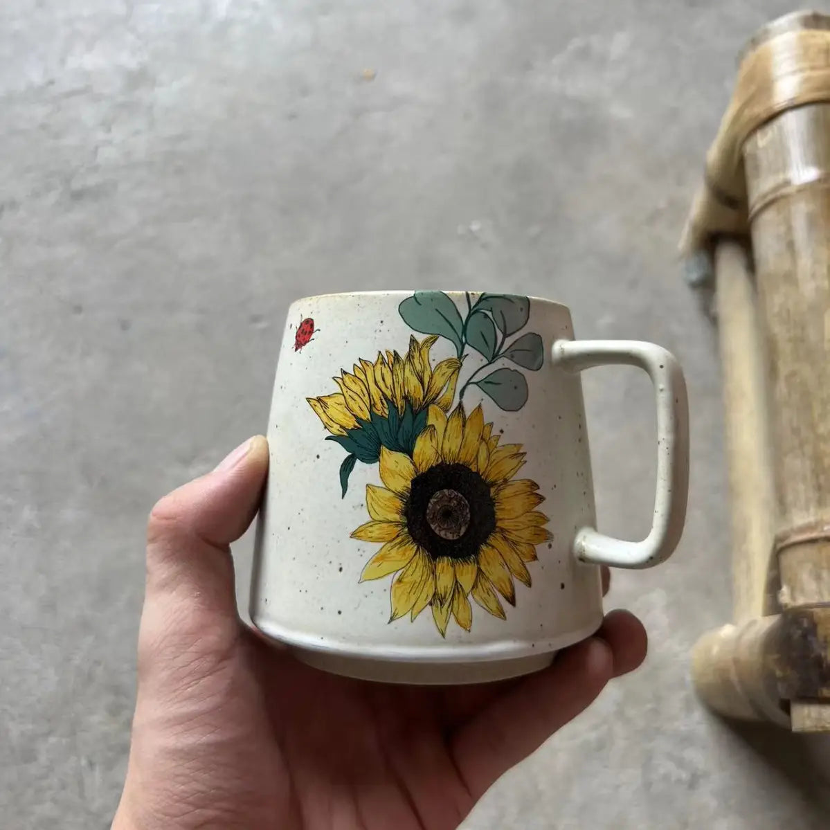 Sunshine Sunflower Stoneware Mug