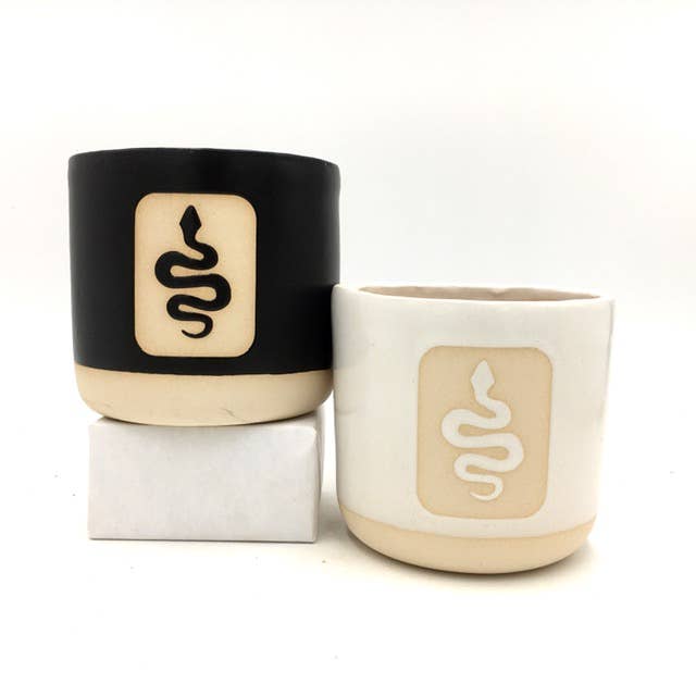 Medium Snake Clay Planter