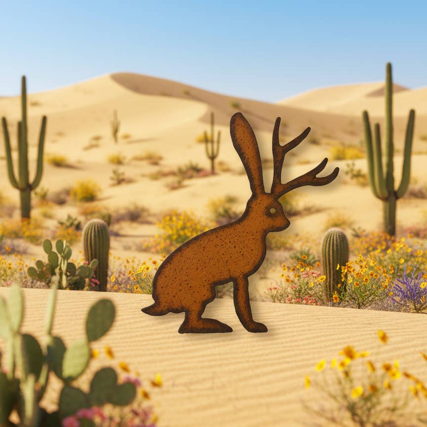 Jackalope Rustic Magnet