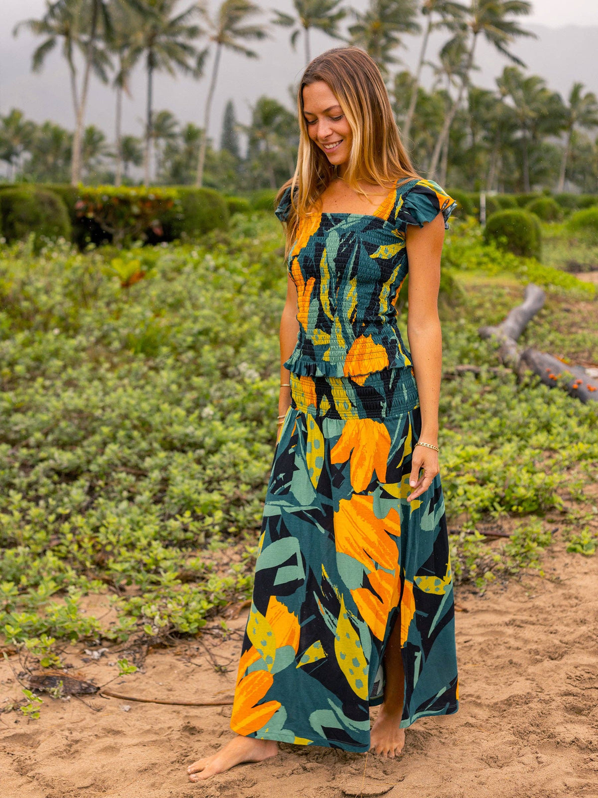 Smocked Skirt