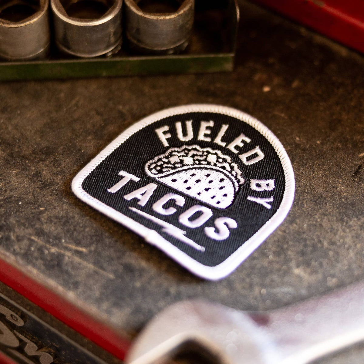 Fueled By Tacos Iron-On Patch