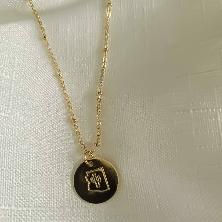 Arizona State Saguaro Necklace