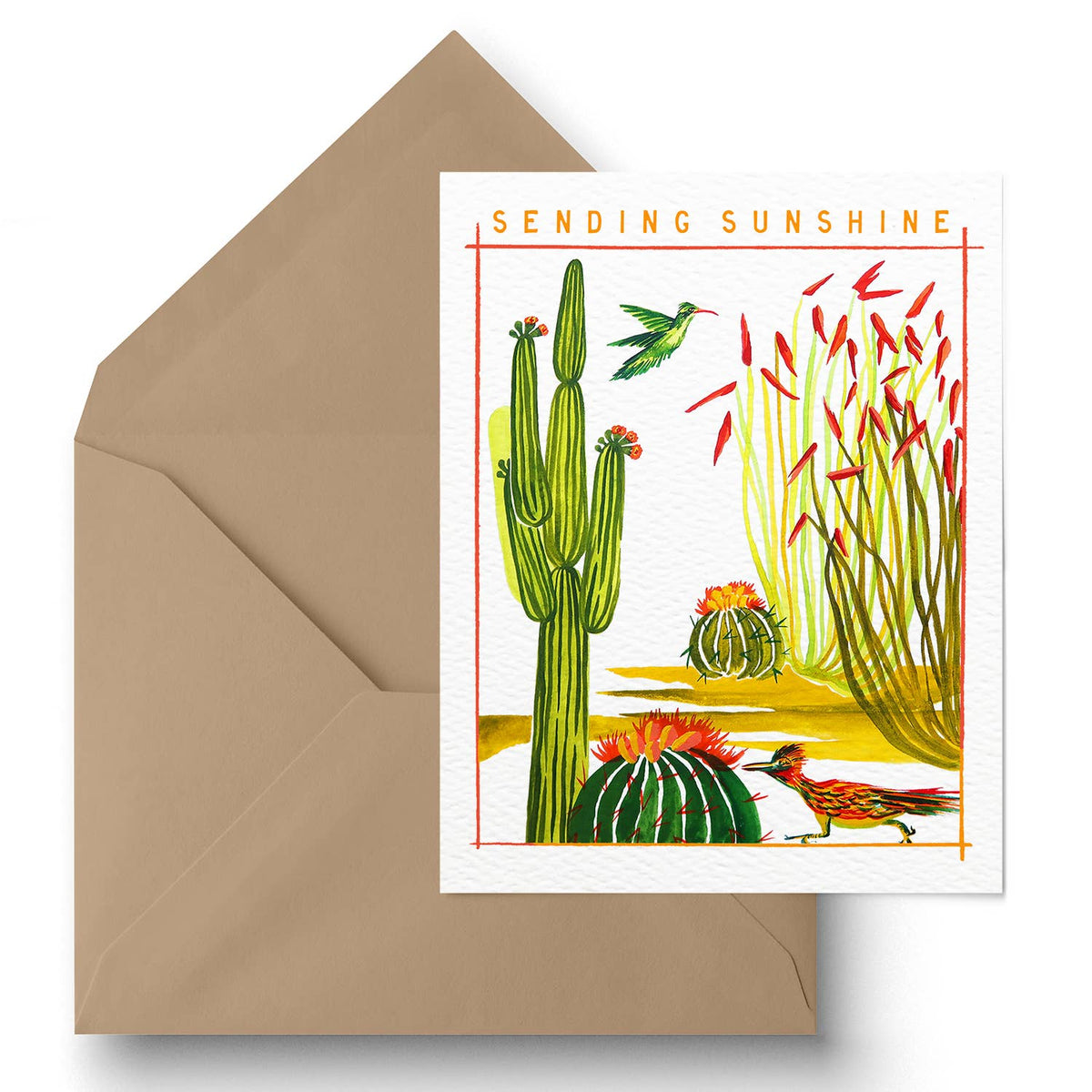Sending Sunshine Desert Greeting Card