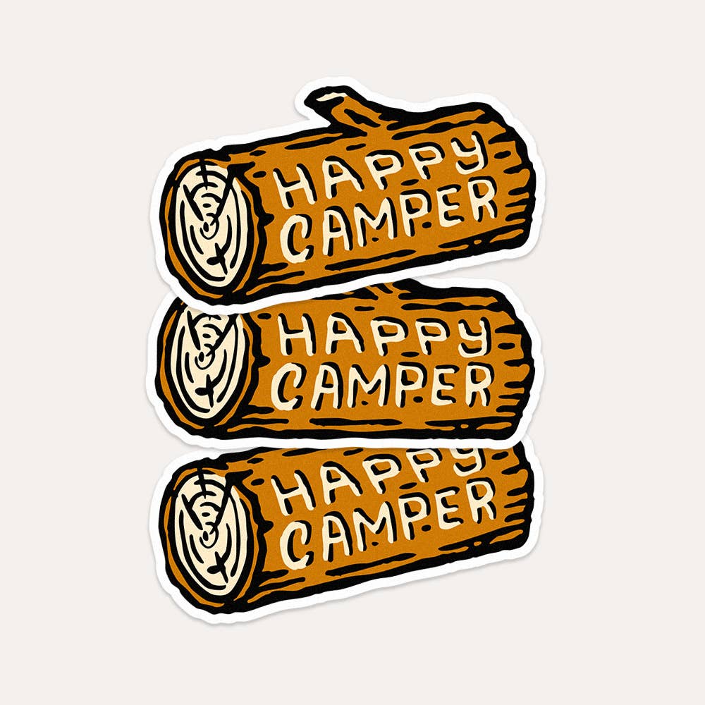 Happy Camper - Vinyl Sticker