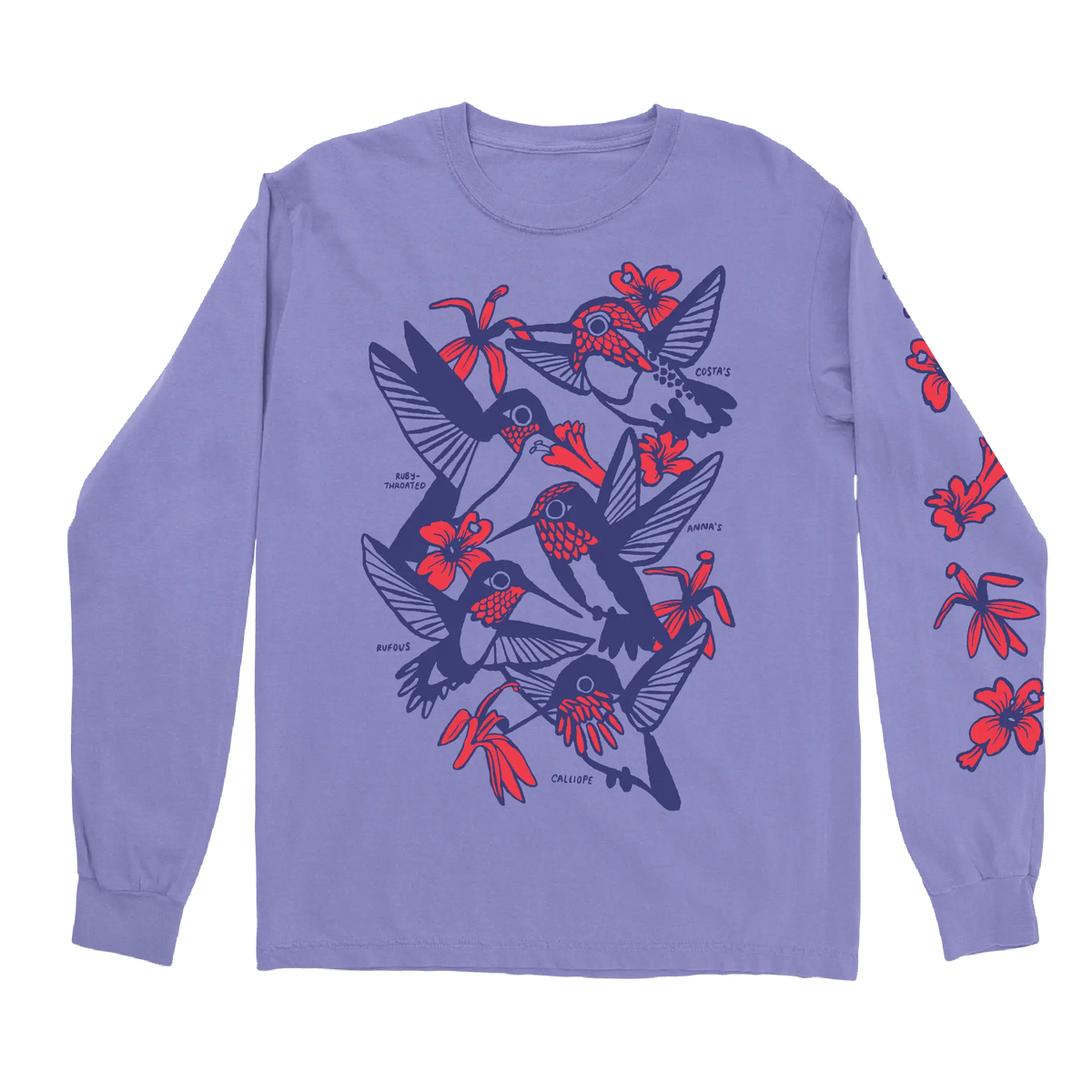 Hummingbirds Long Sleeve Tee