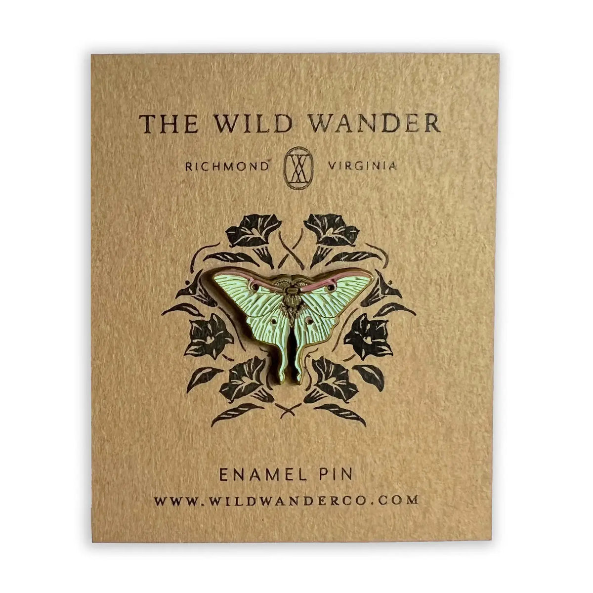 Luna Moth Enamel Pin