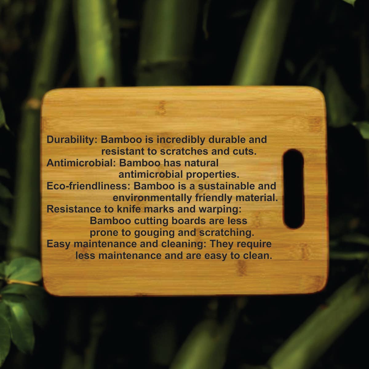 Cactus Desert Design Bamboo Cutting Board