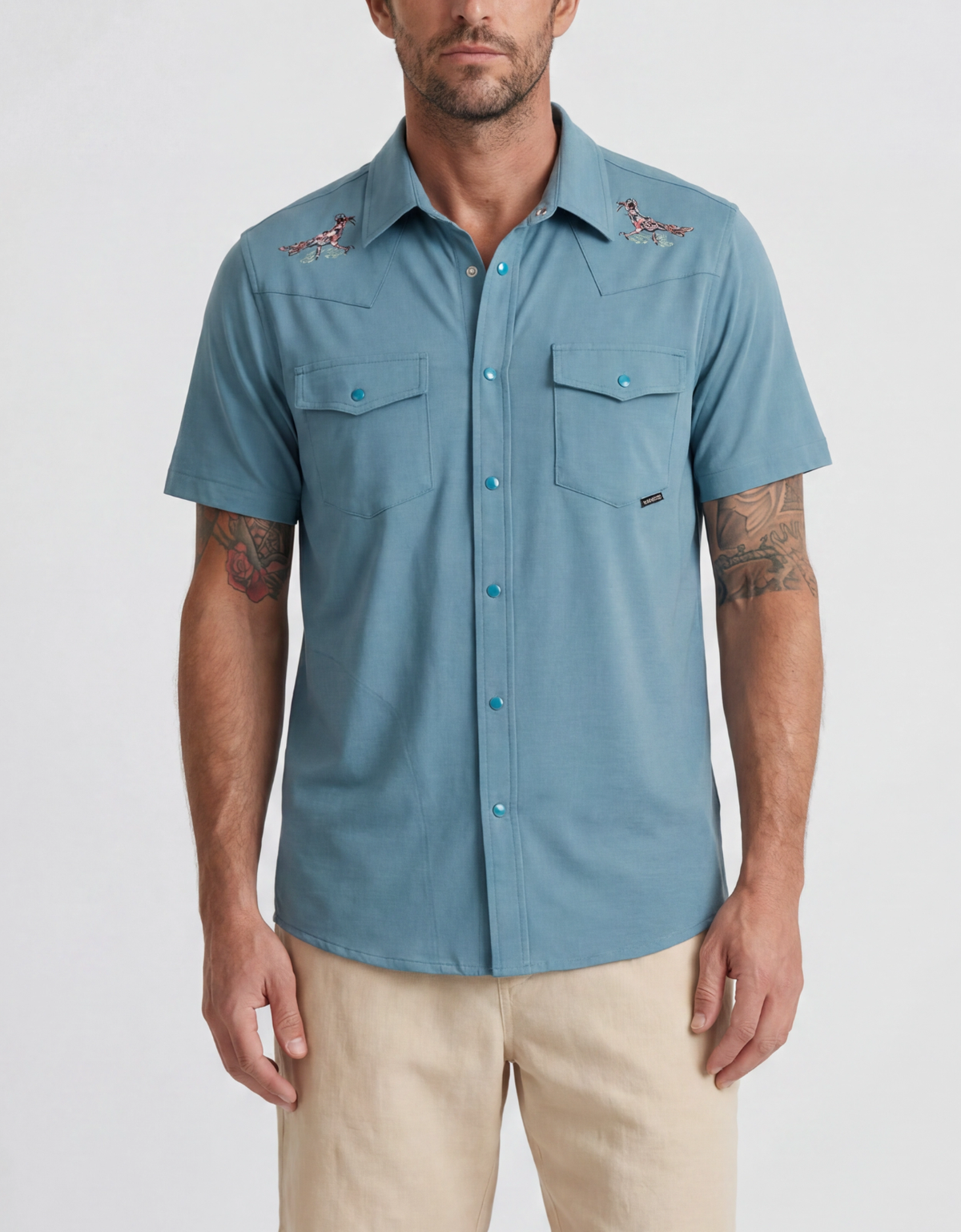 Road Runner Western Snap Button Up Shirt