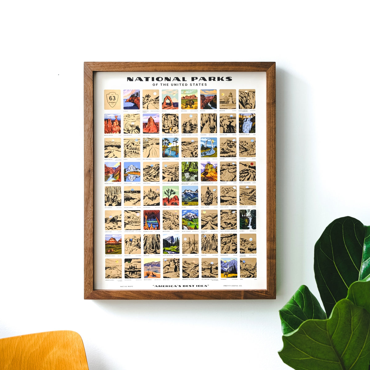 National Parks Scratch-Off U.S. Bucket List