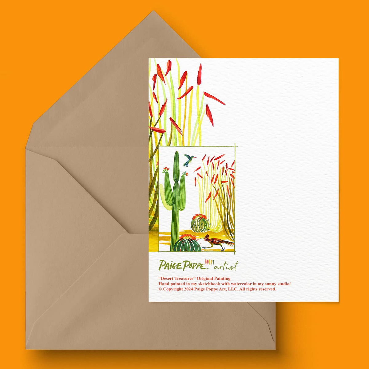 Sending Sunshine Desert Greeting Card