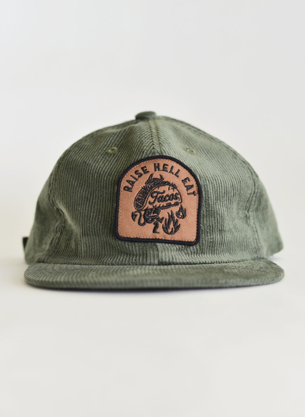 Raise Hell Eat Tacos Corduroy Hat