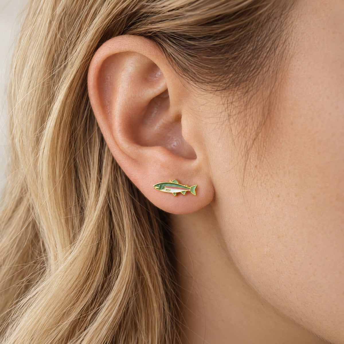 Rainbow Trout Earrings