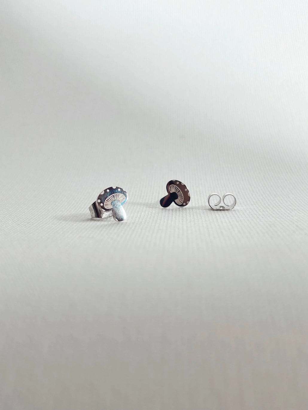 Tiny Groovy Mushrooms Earrings