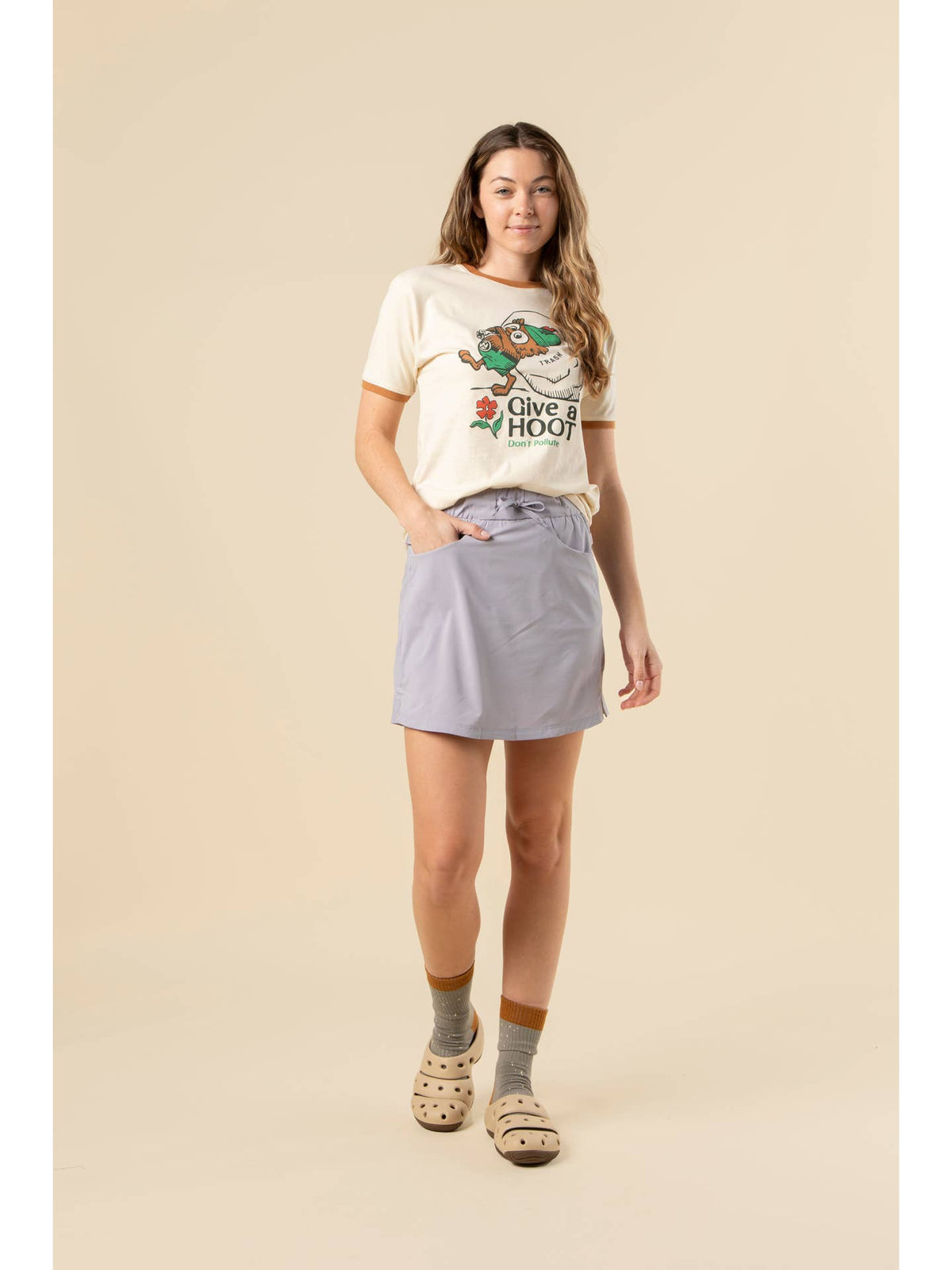 Give A Hoot Ringer Tee